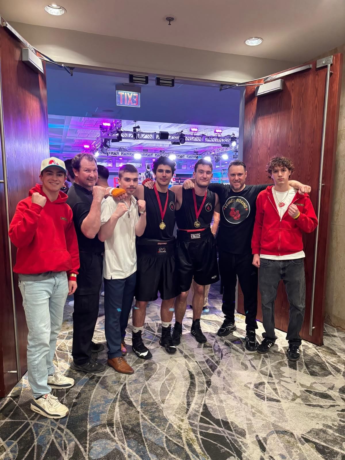 Legacy Boxing team with medals after competition